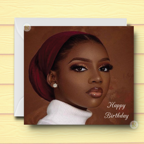 Black Girl Birthday Card P